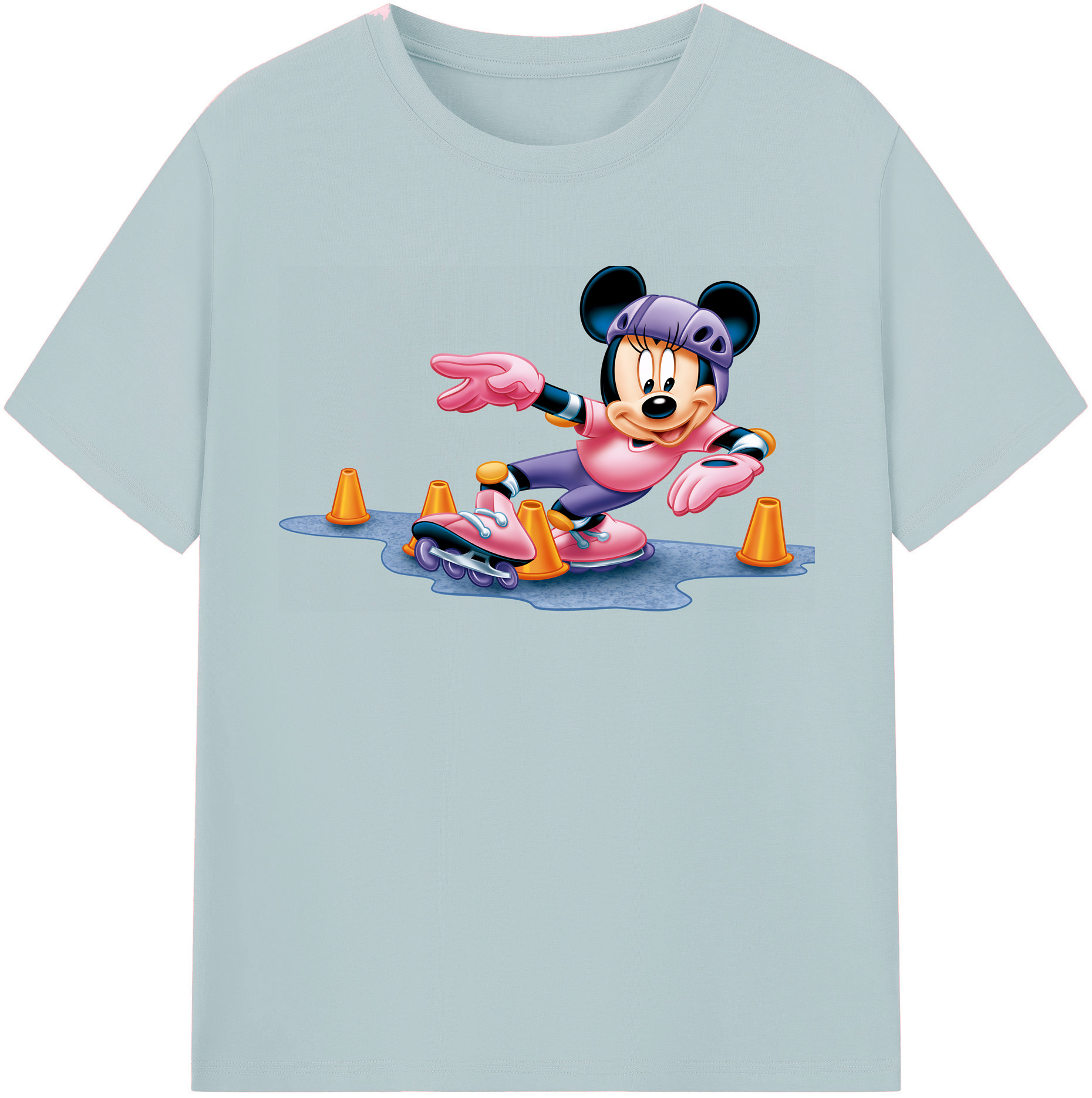 （画像用） ミッキーマウス Mickey Mouse 綿100％半袖Tシャツ（フロントプリント）